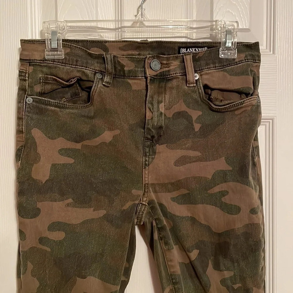 BLANKNYC Green Camo The Reade Crop Jeans Size 28 Skinny Sexy Cotton Spandex - Picture 3 of 7